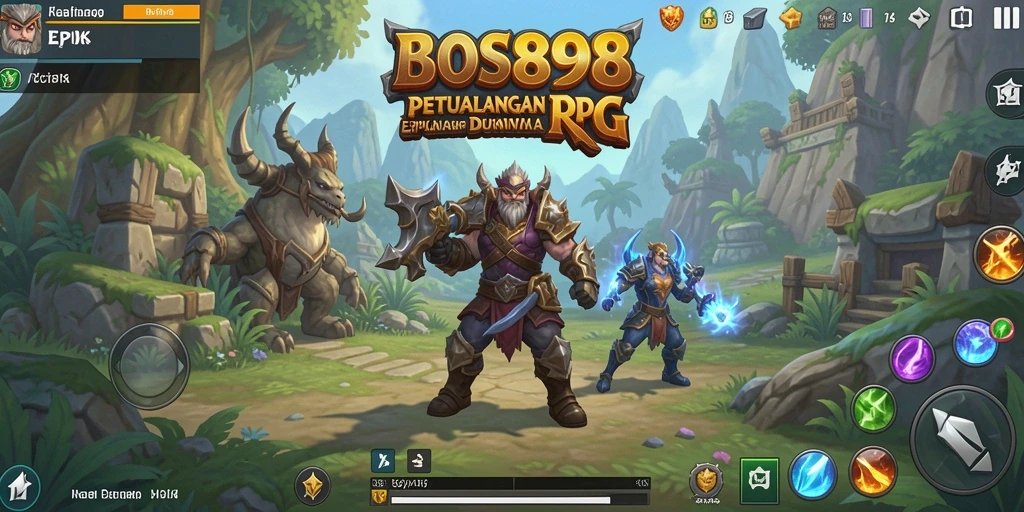 Tampilan gameplay epik dari BOS898 dengan aksi RPG yang seru.