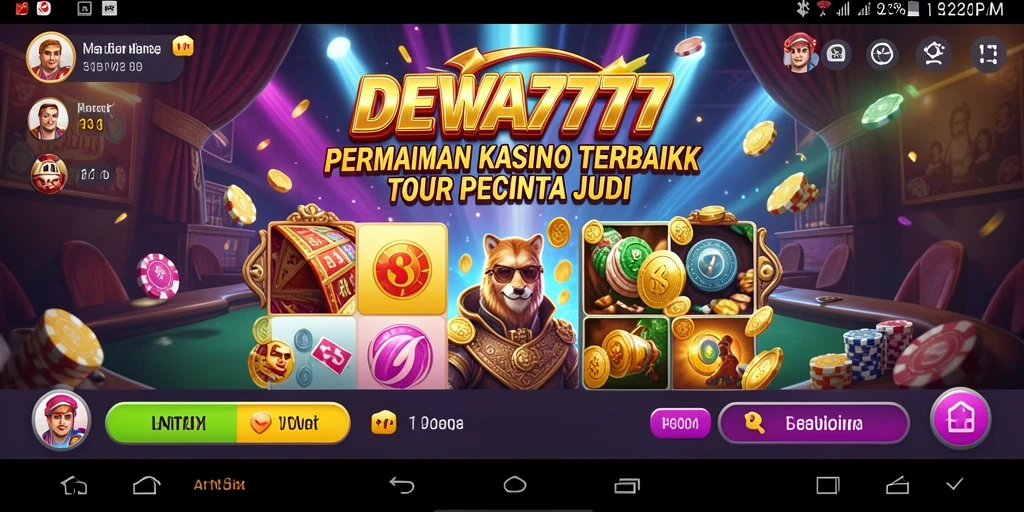 Tampilan gameplay kasino yang menegangkan di DEWA777.