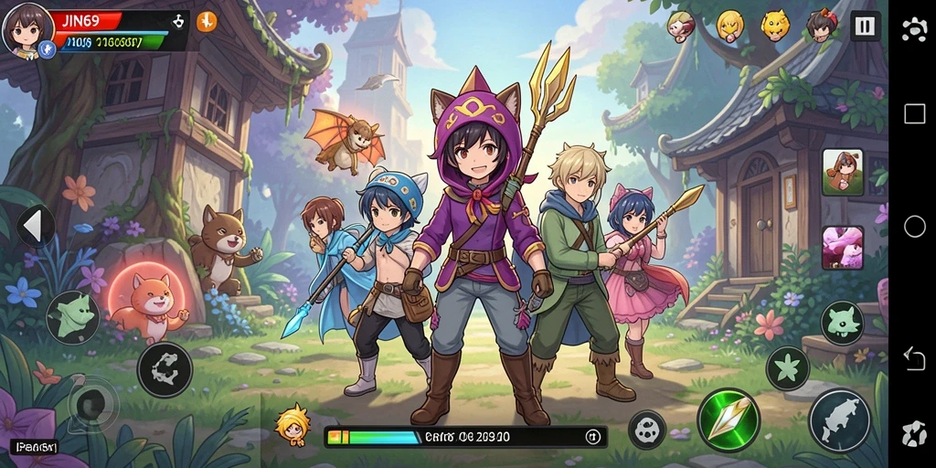 Tampilkan gameplay menarik JIN69 dengan karakter Anime yang menawan.
