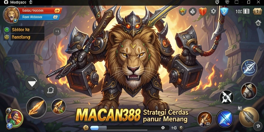 Tampilan gameplay yang mendebarkan dari MACAN388.