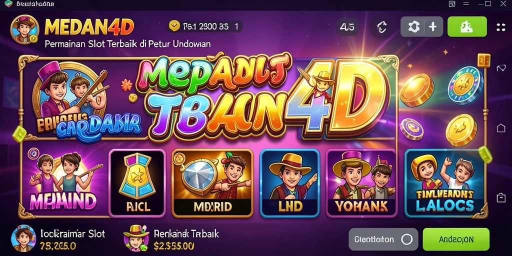 Tampilan gameplay seru dan mengasyikkan dari MEDAN4D.