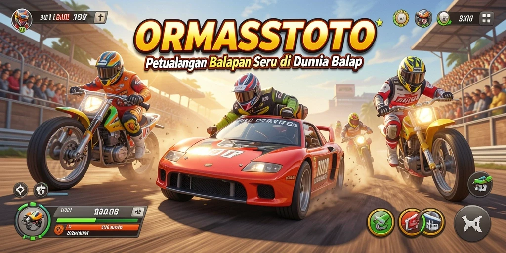 Gameplay balap yang seru dan mendebarkan di ORMASSTOTO.