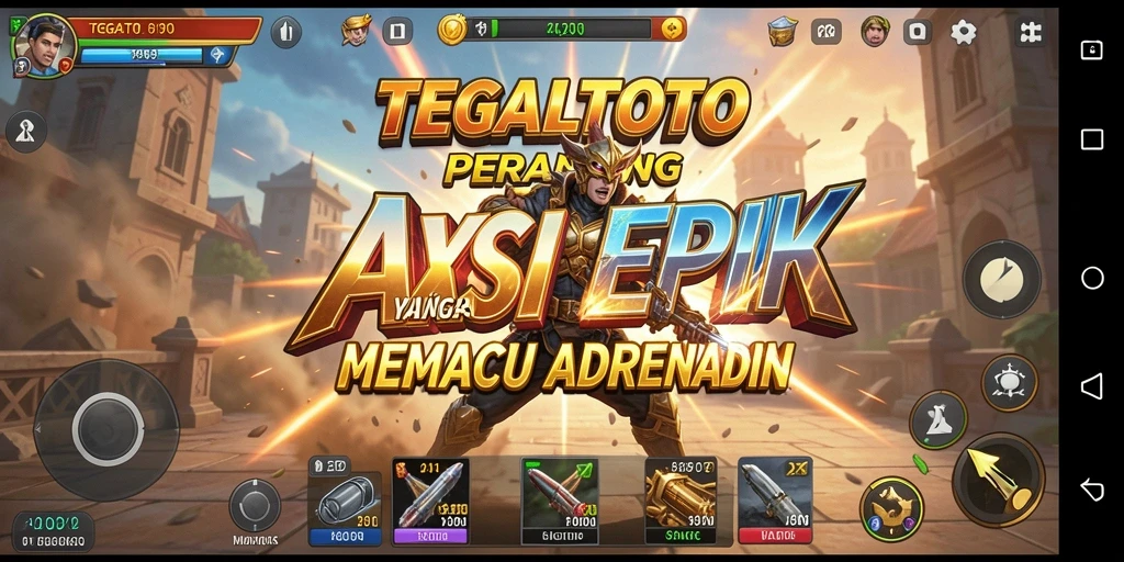 Gameplay TEGALTOTO yang menegangkan di tengah pertempuran.
